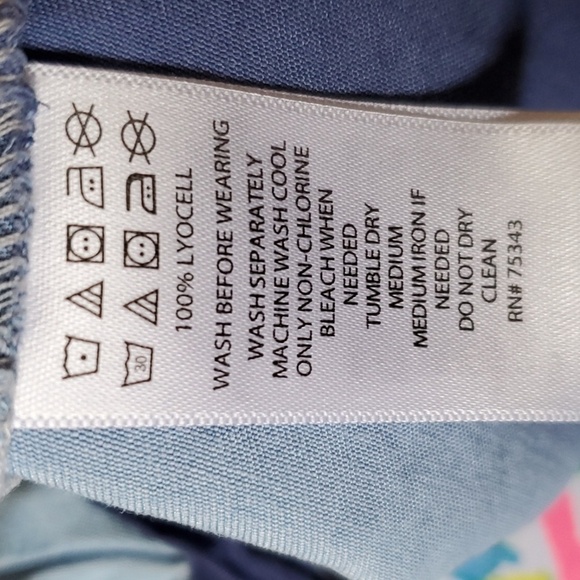 Tommy Bahama ombre cap sleeve lightweight chambray Size 5T so sweet - Picture 10 of 10